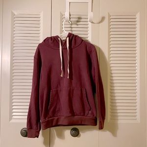Burgundy hoodies